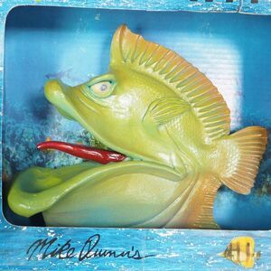 Mike Quinn Fish with Attitude Vintage Sculpted Sculpture Wall Art